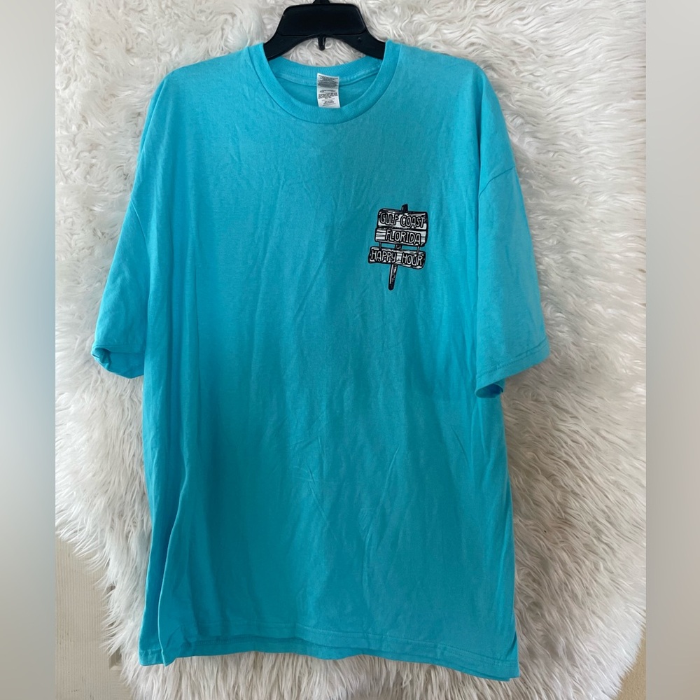 Florida Gulf Coast Happy Hour NWT Gildan Hammer Men’s Short Sleeve T-Shirt-2XL